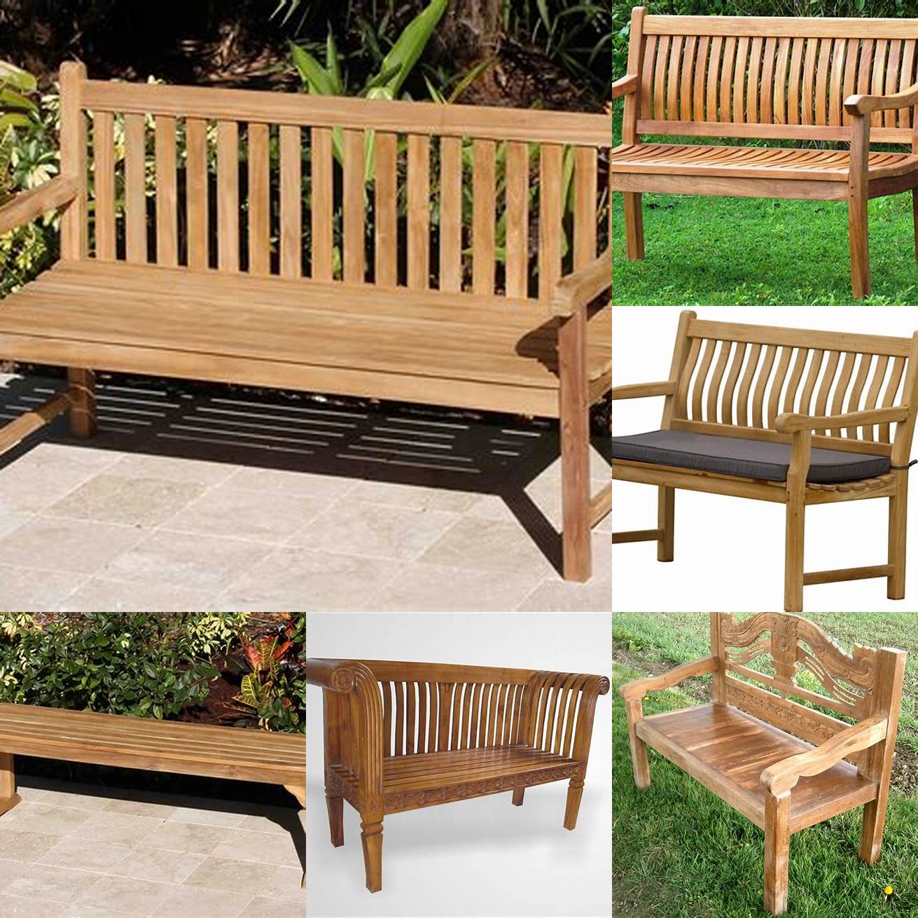 Teak Benches and Chairs