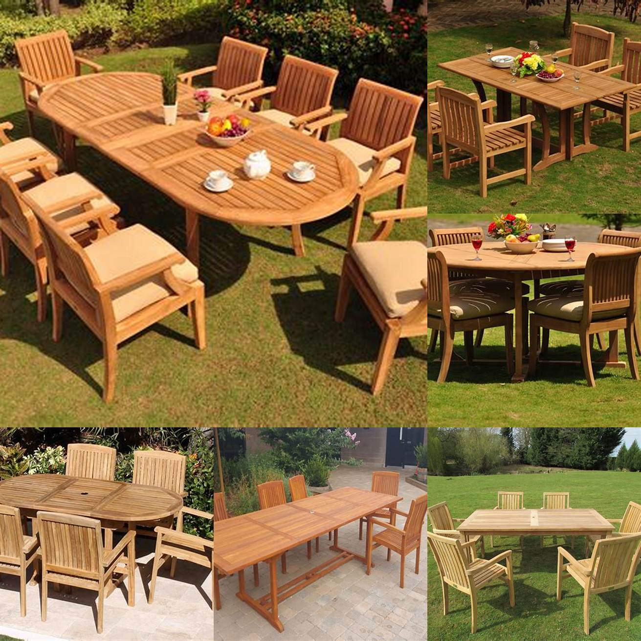 Teak Chairs and Tables