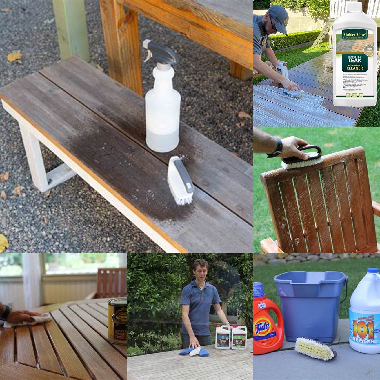 Teak Cleaning Solution