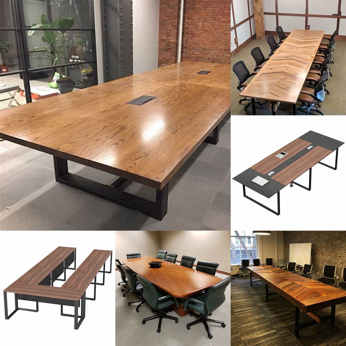 Teak Conference Table