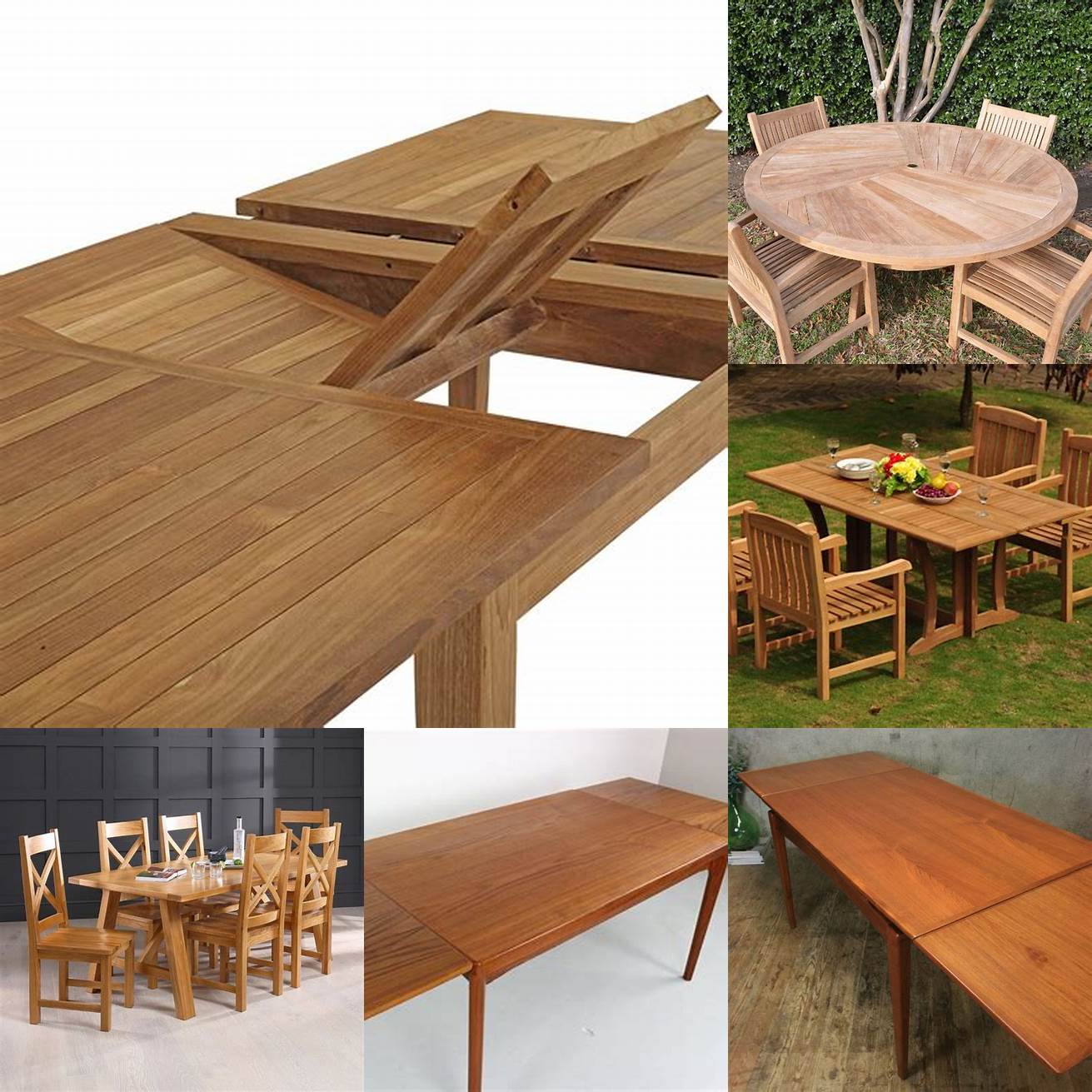 Teak Dining Table and Bench