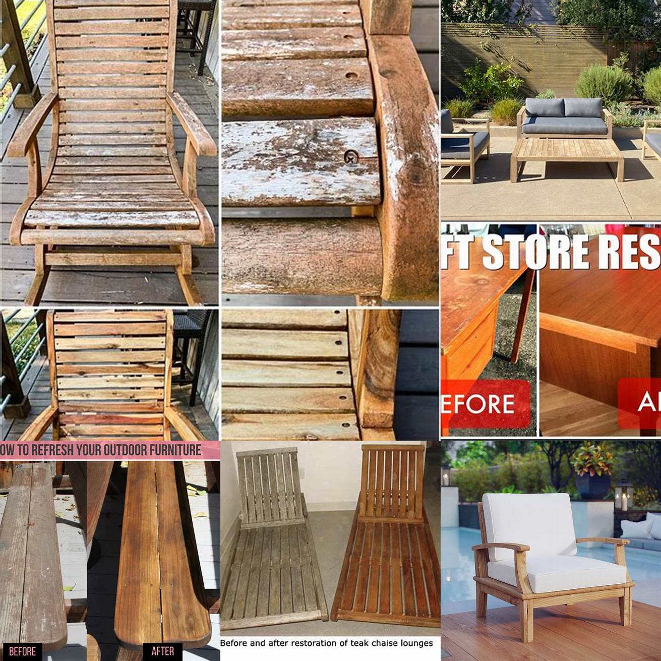 Teak Furniture After a Storm