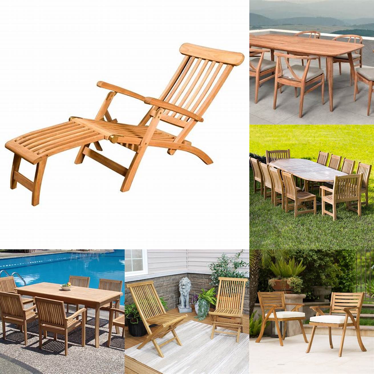 Teak Furniture With A Low Maintenance Finish