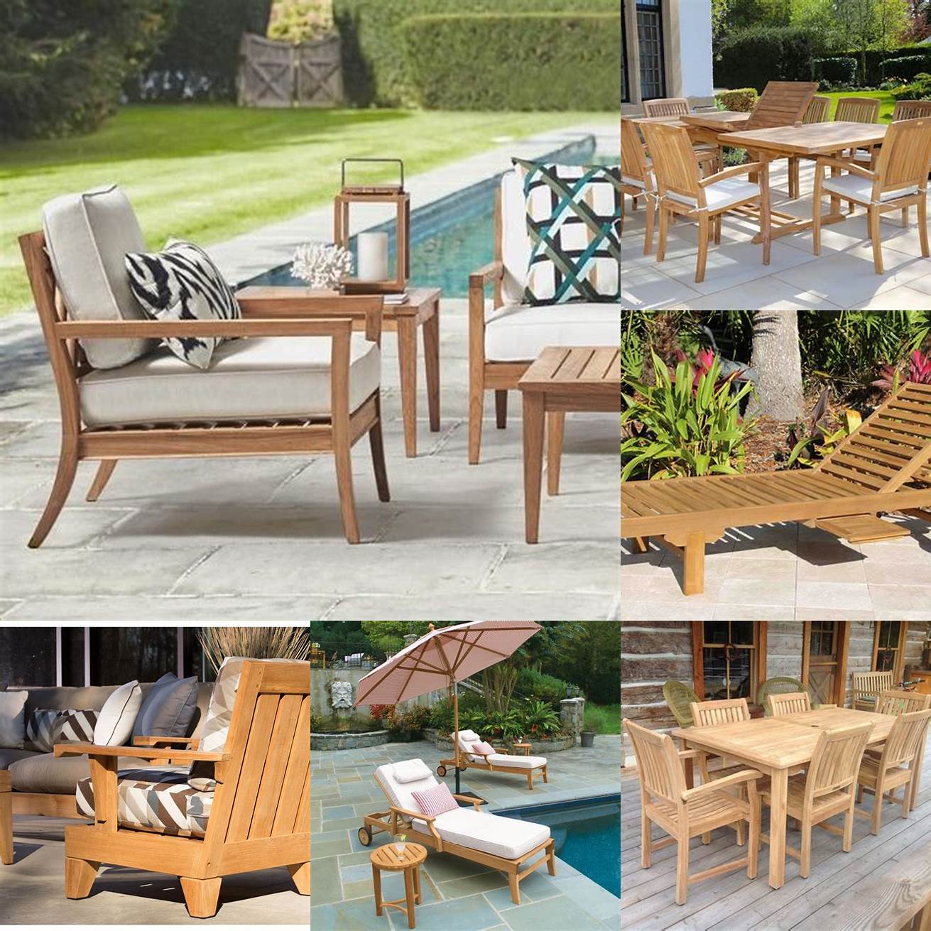 Teak Furniture With UV Protection
