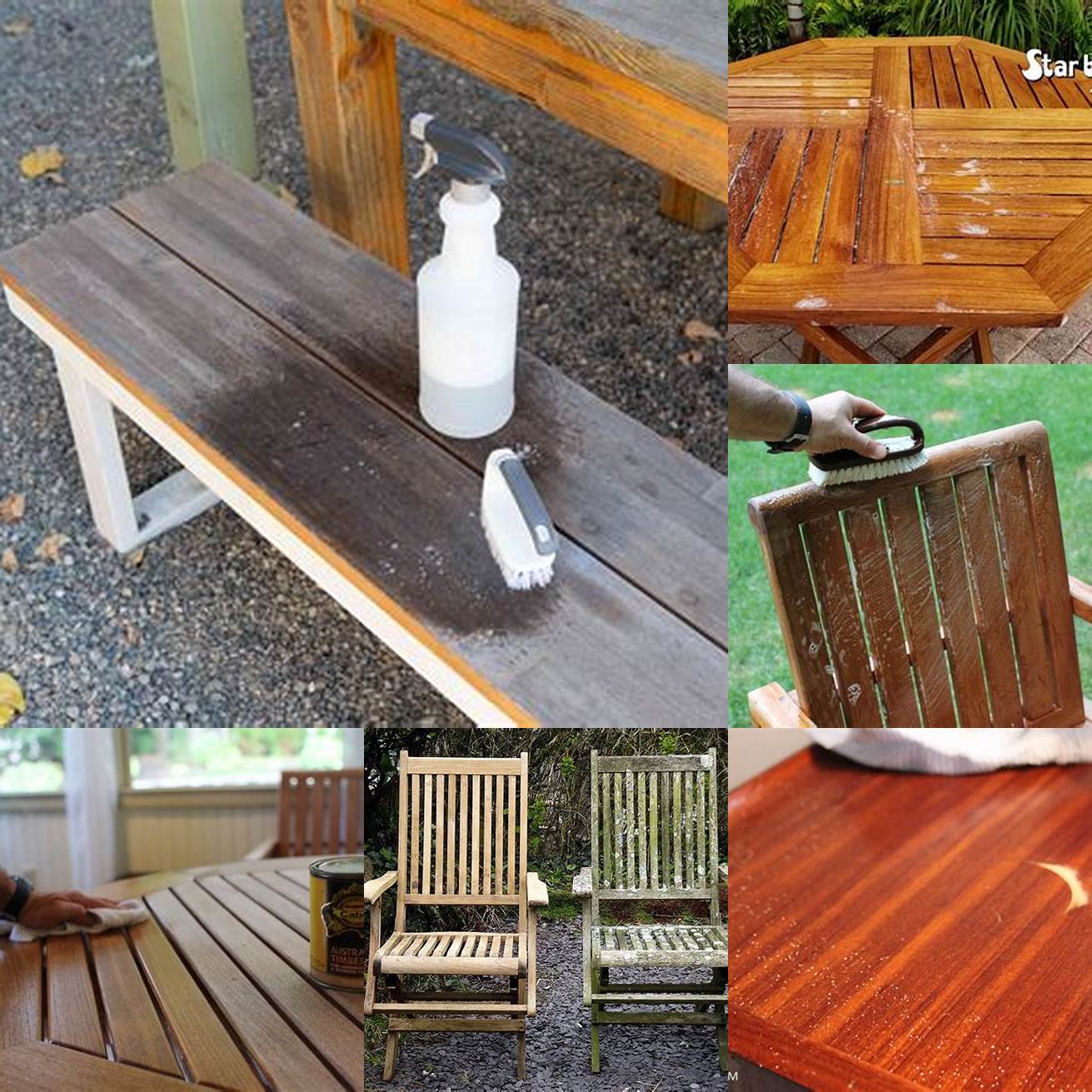 Teak Furniture after Cleaning