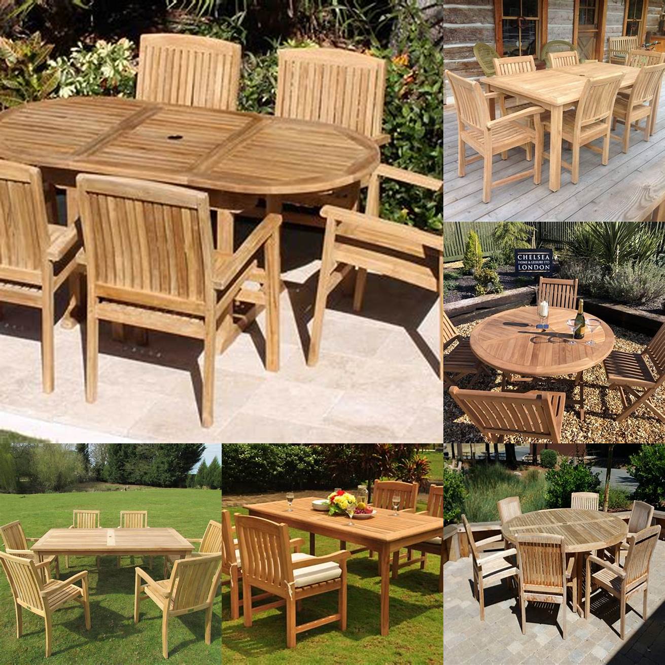 Teak Furniture in Different Environments