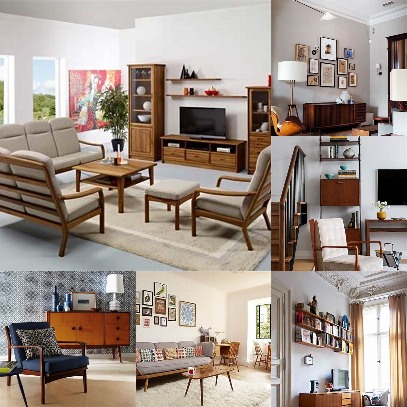 Teak Furniture in a Living Room