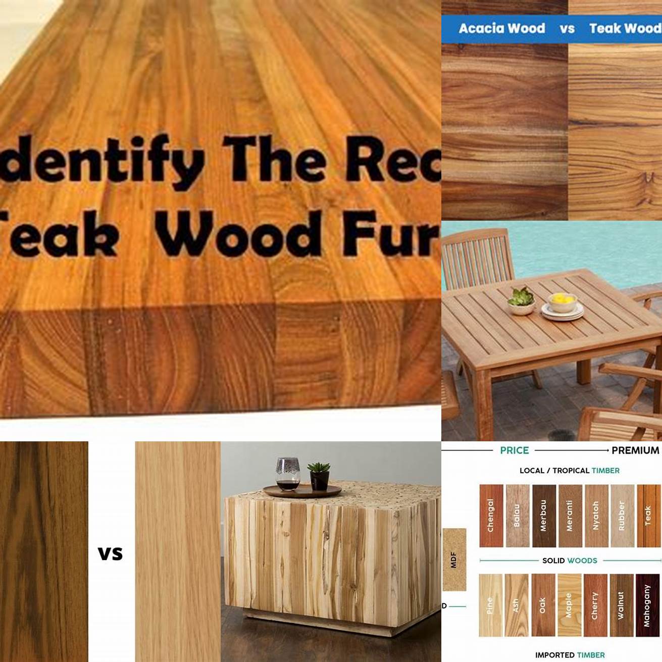 Teak Furniture vs Other Woods