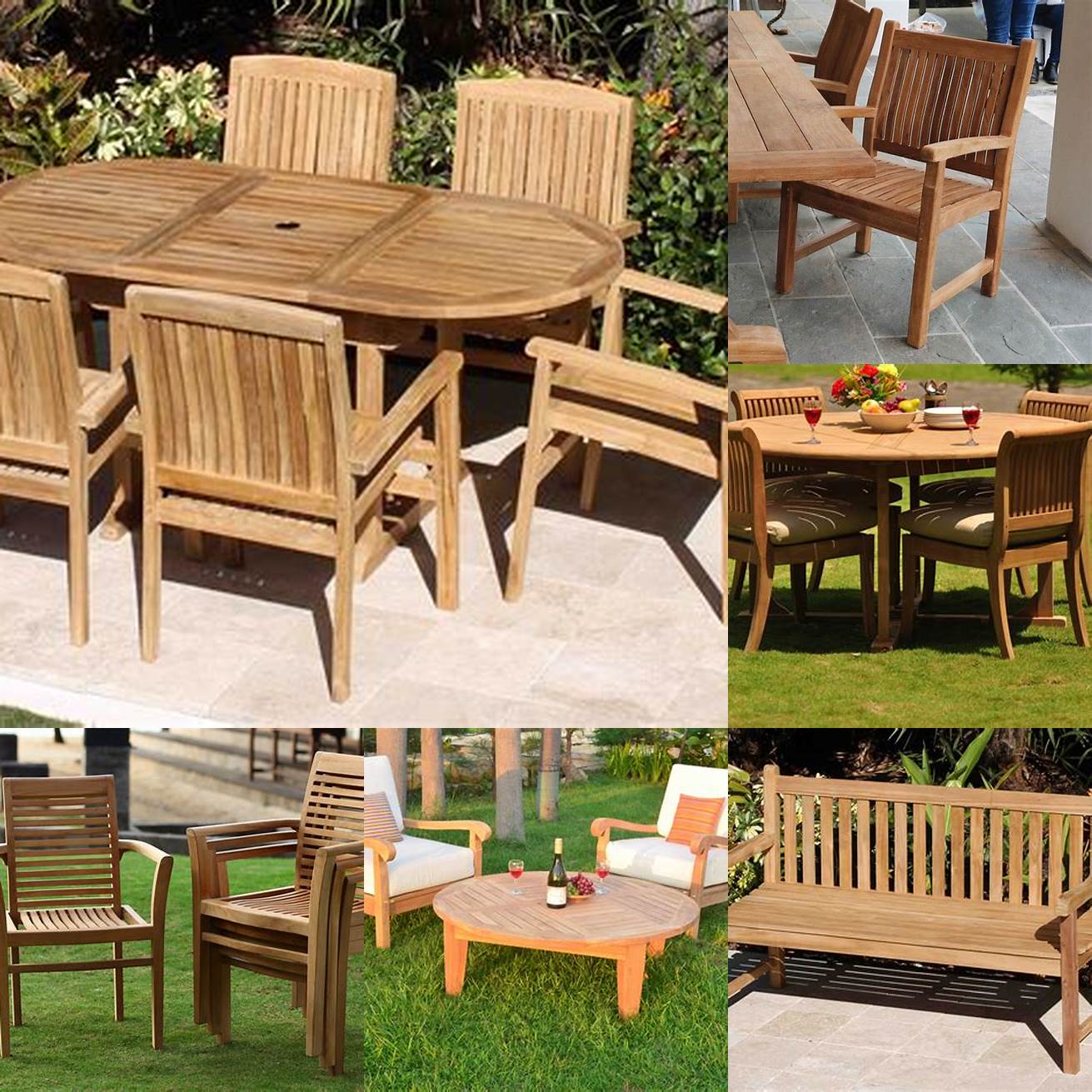 Teak Furniture with Other Materials