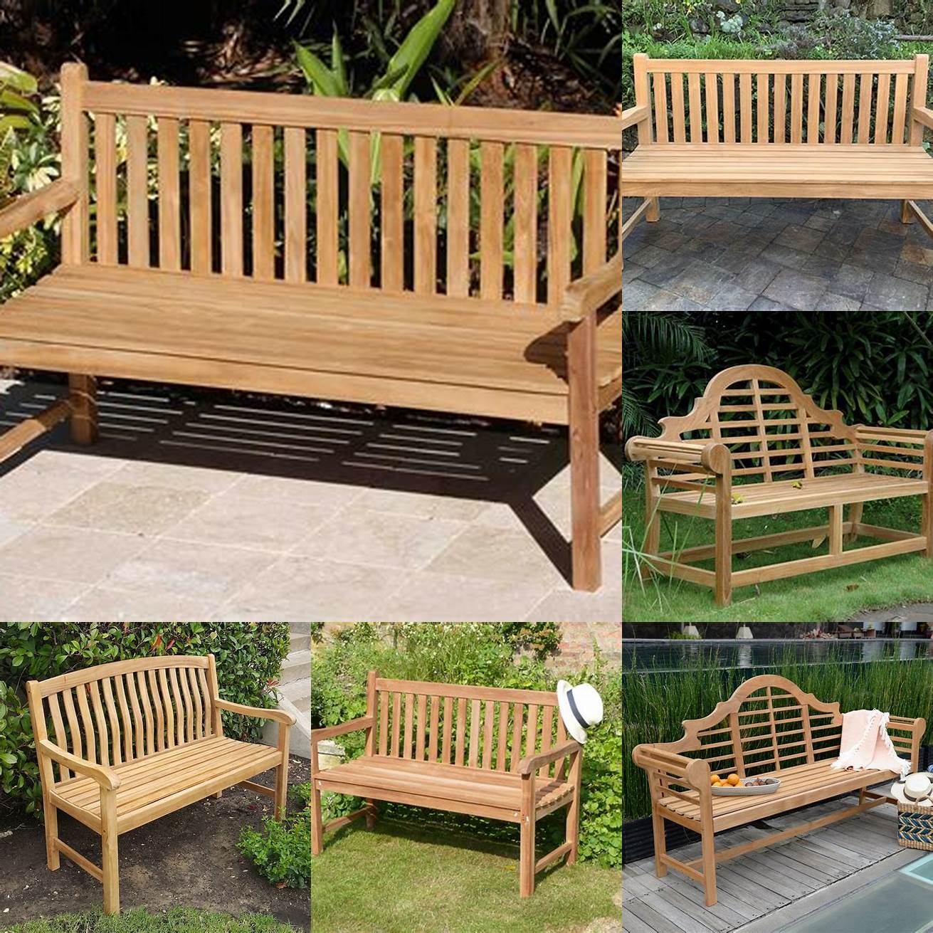 Teak Garden Benches and Chairs