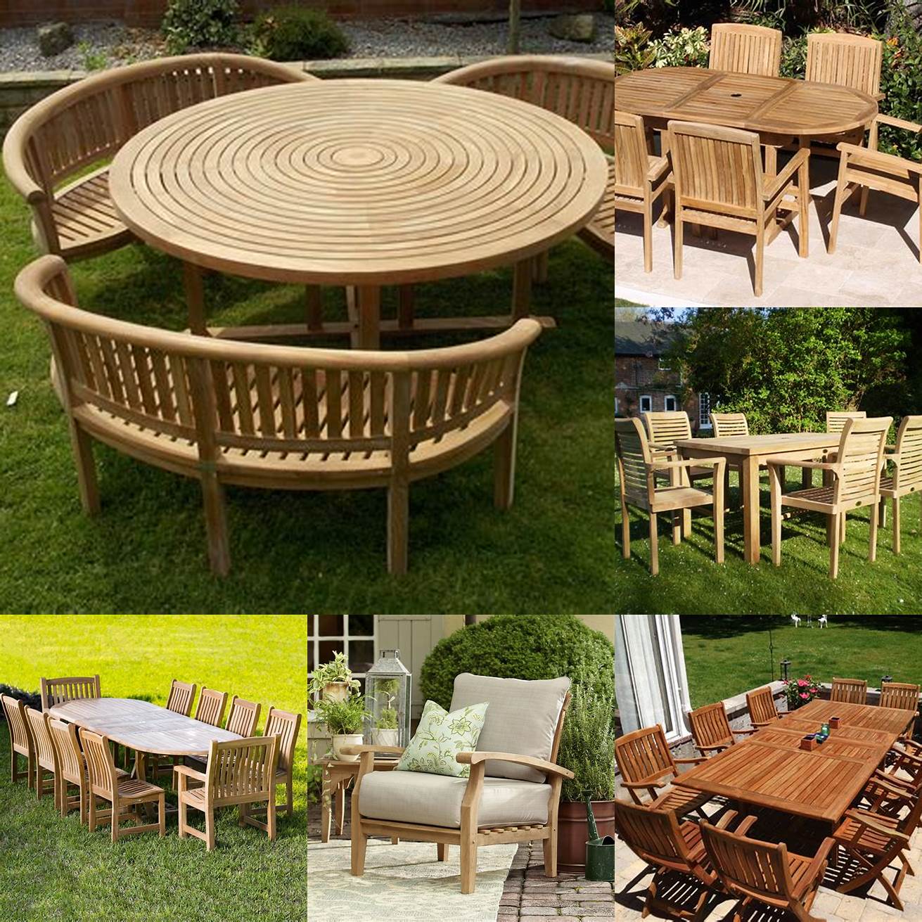Teak Garden Furniture in Use