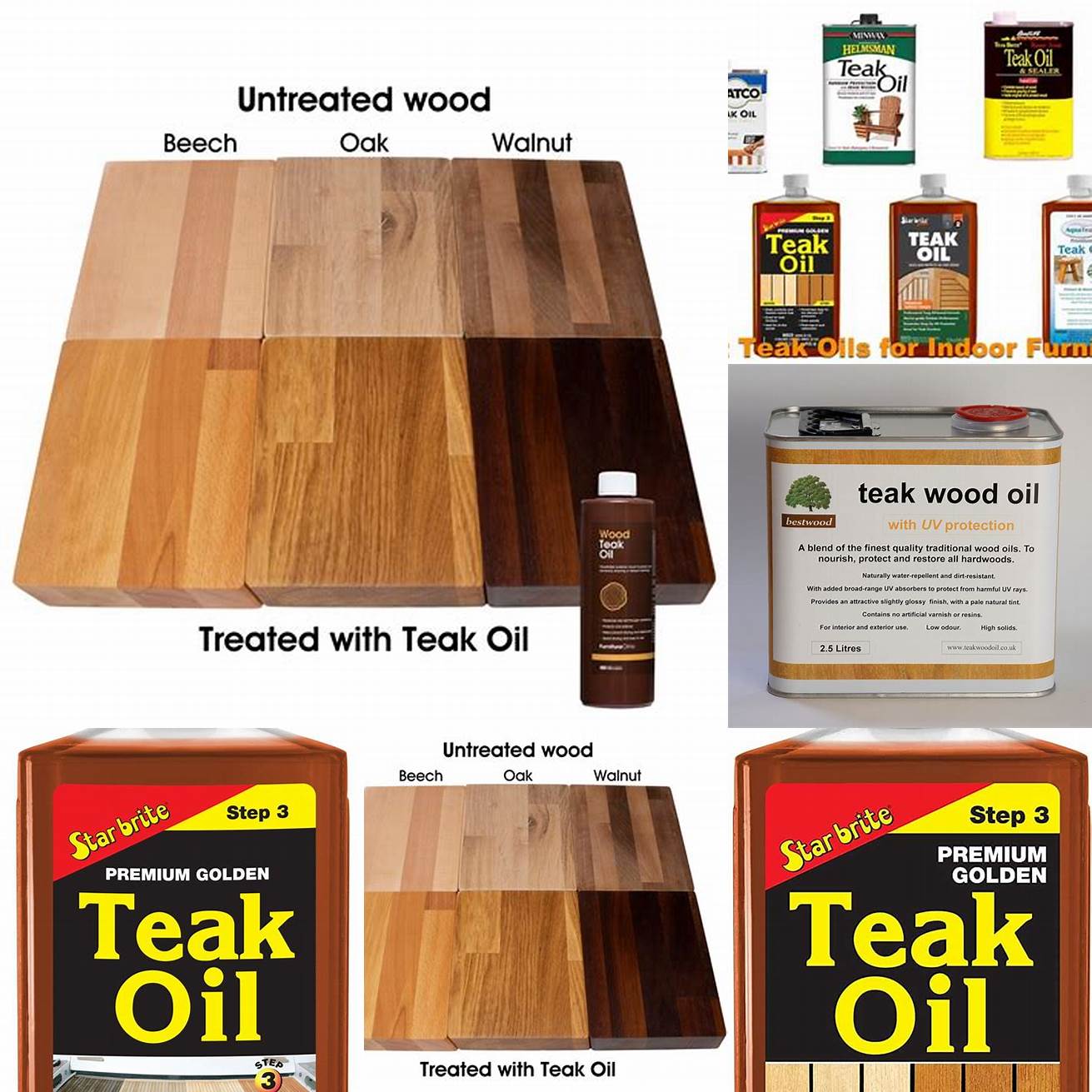 Teak Oil on Different Types of Furniture