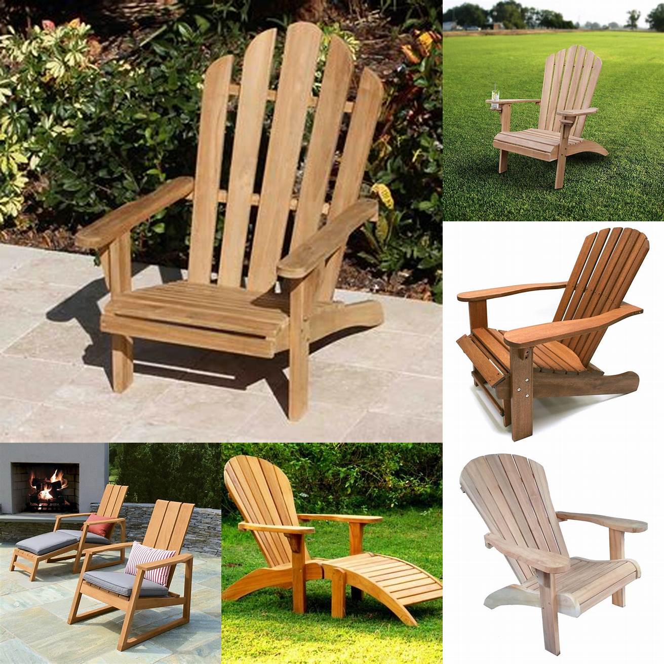 Teak Outdoor Adirondack Chair