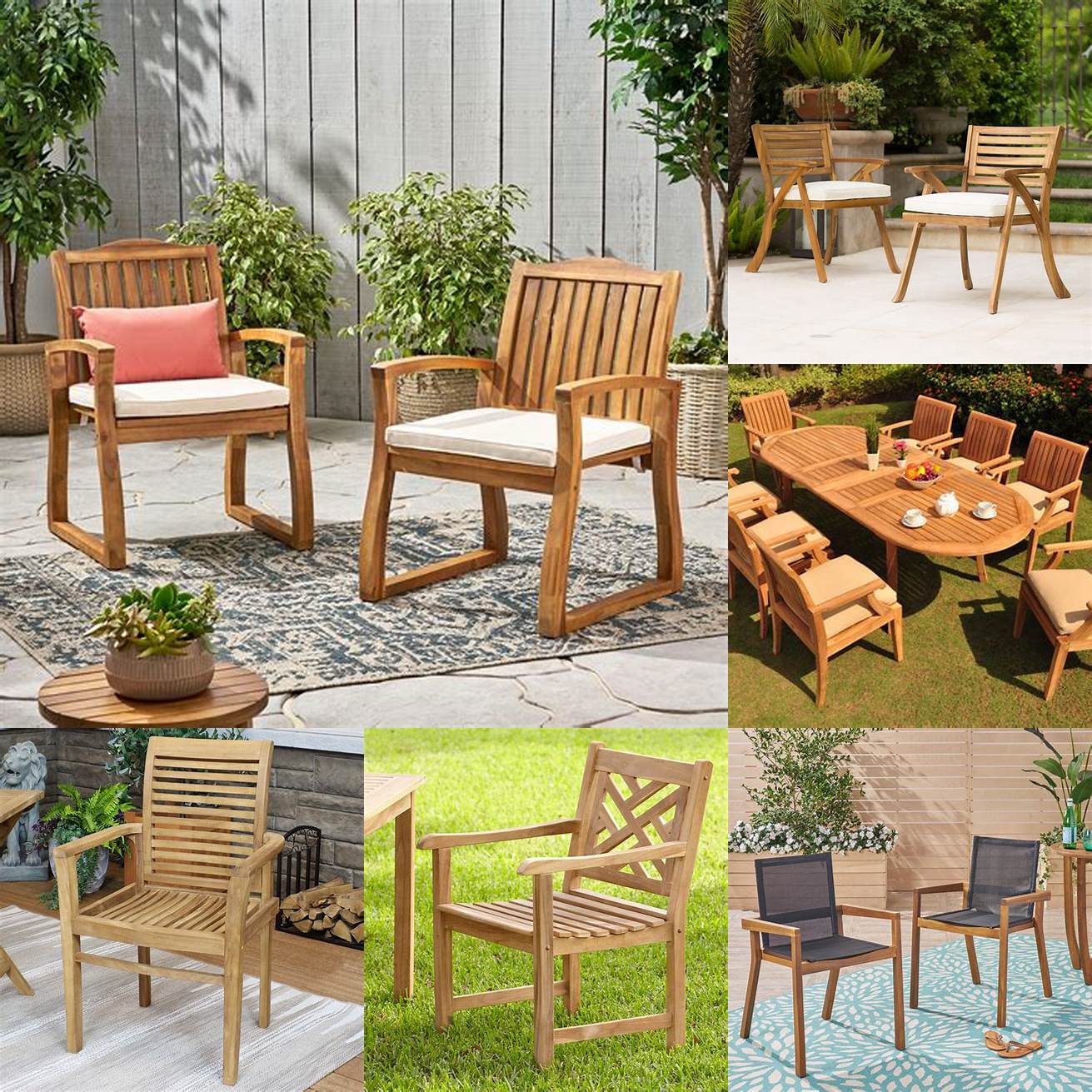 Teak Outdoor Dining Chairs