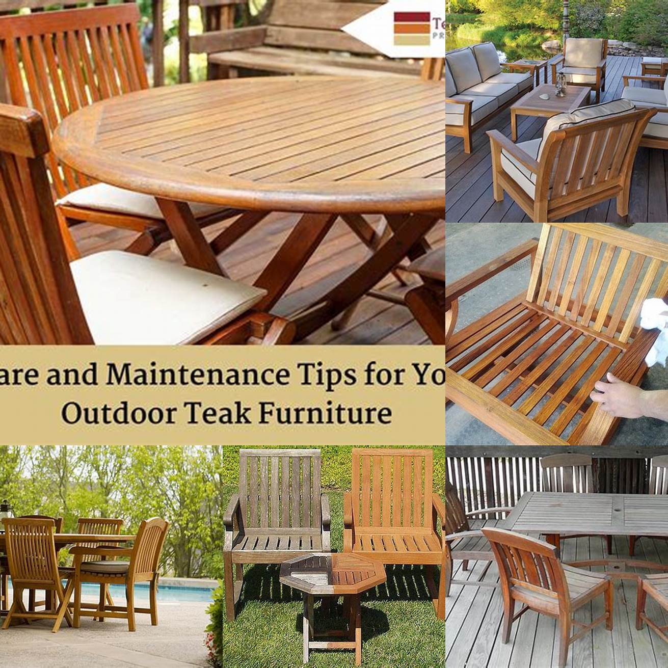 Teak Outdoor Furniture Care Tips