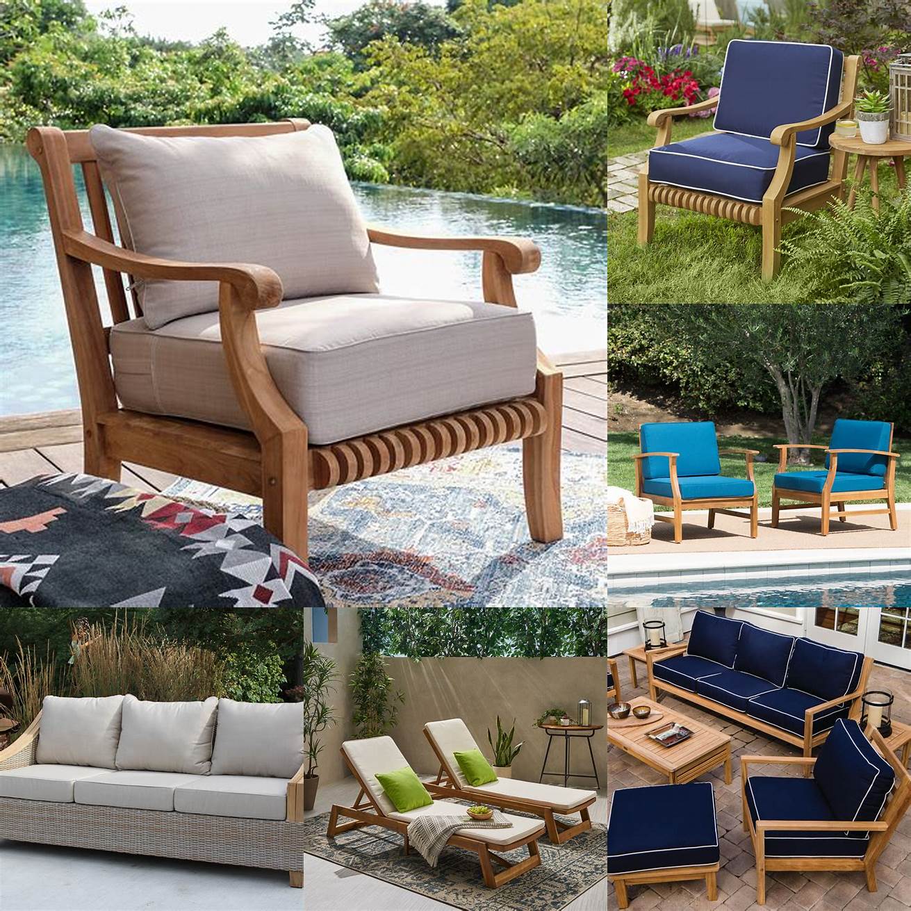 Teak Outdoor Furniture Cushions