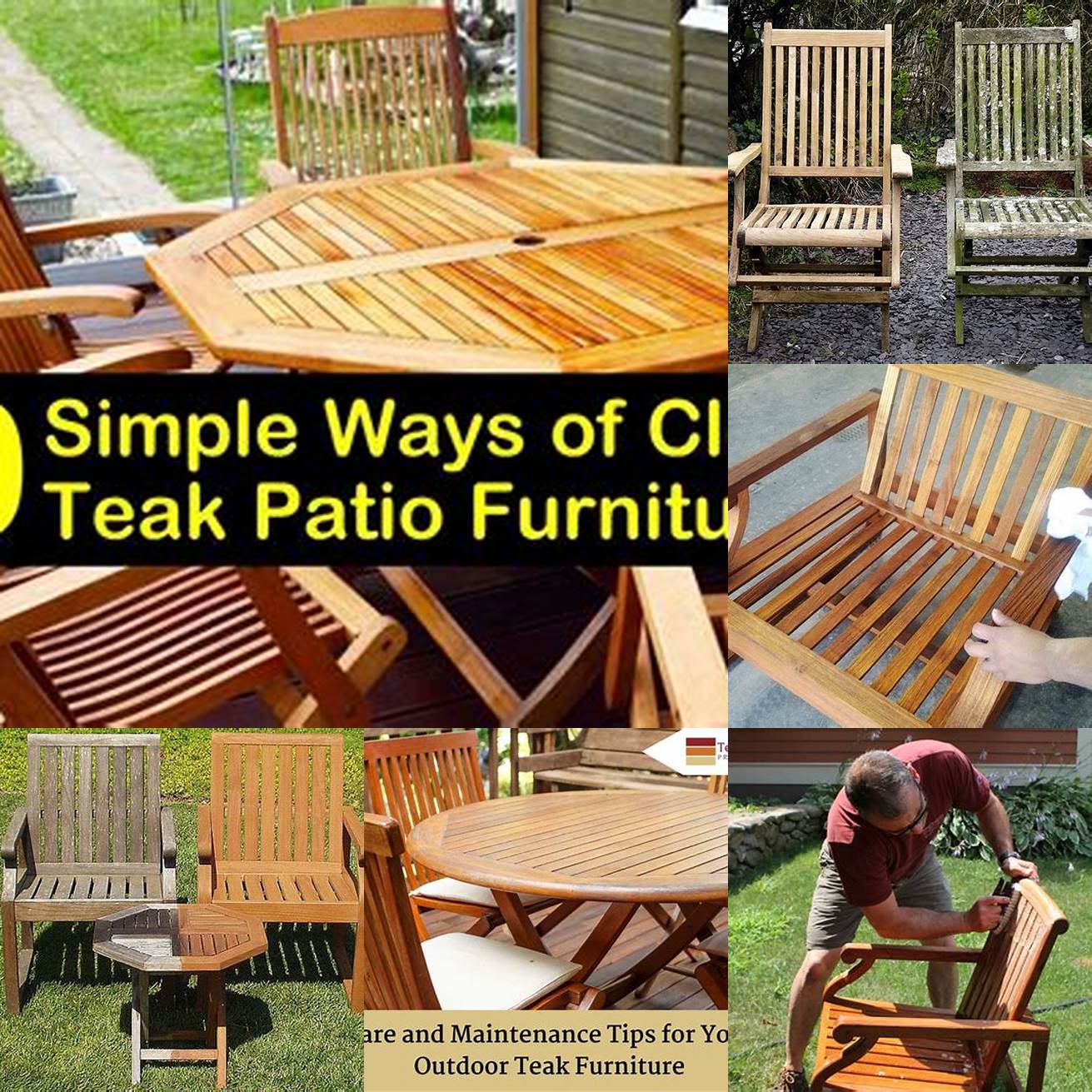 Teak Outdoor Furniture Maintenance
