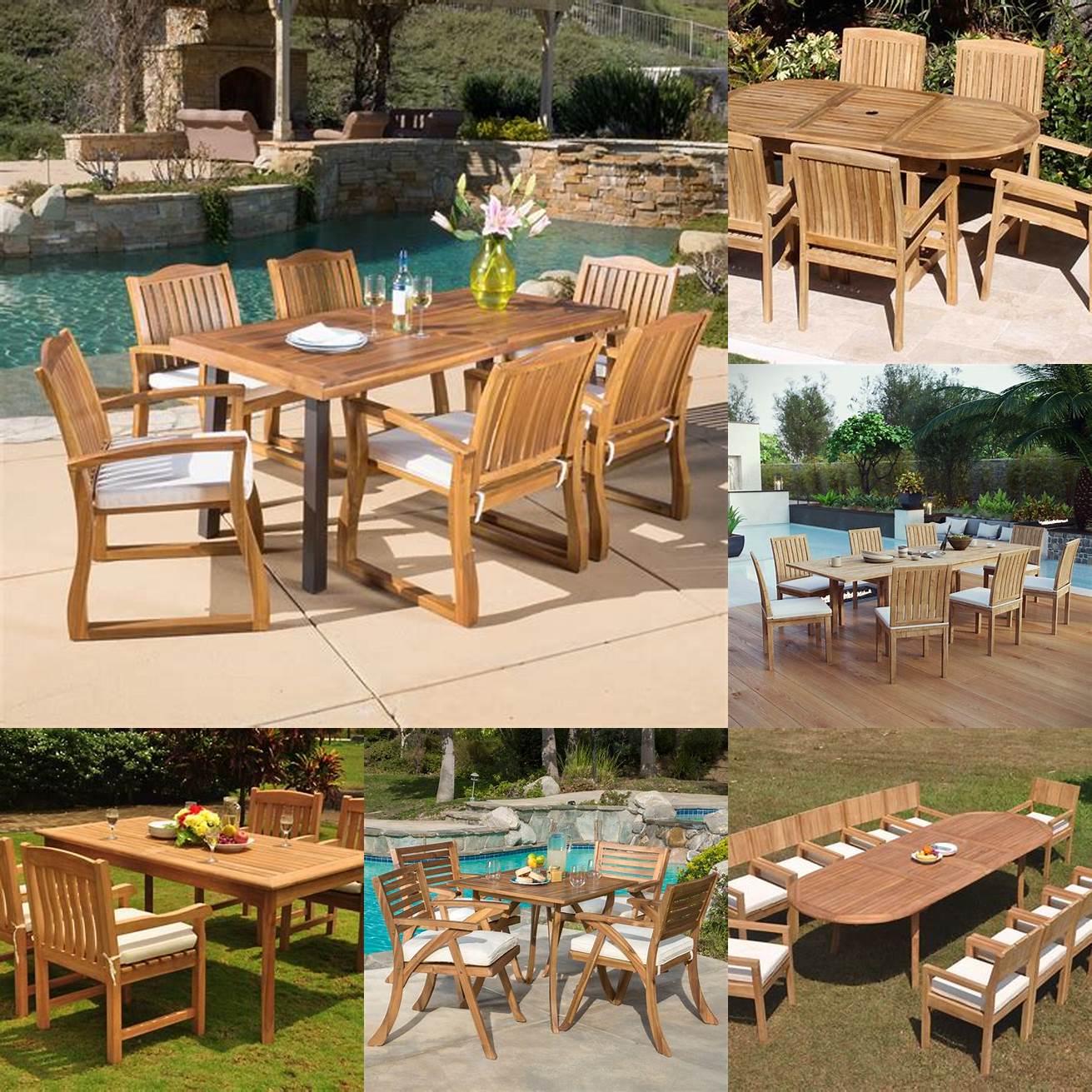 Teak Outdoor Furniture in a Variety of Settings