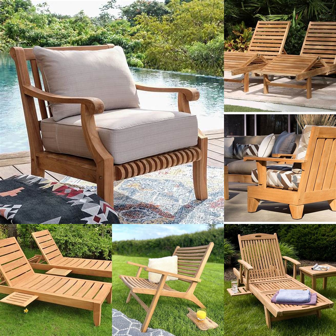 Teak Outdoor Lounge Chairs
