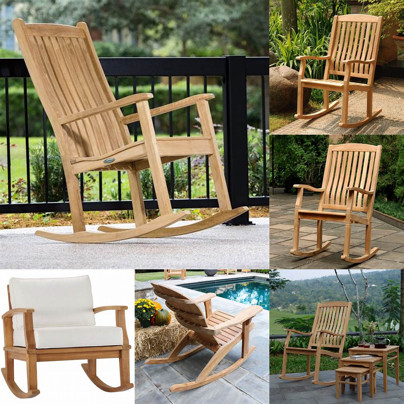 Teak Outdoor Rocking Chair