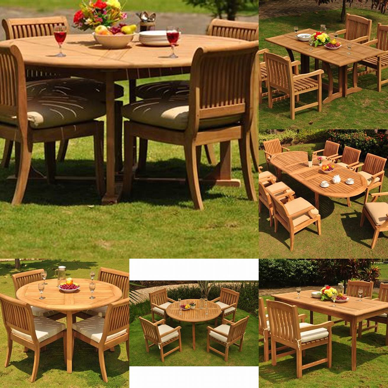 Teak Patio Tables and Chairs