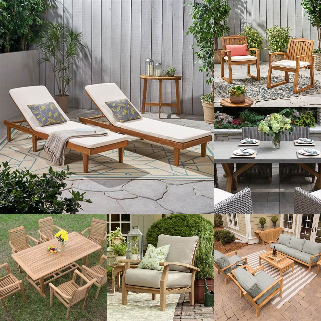 Teak Resin Outdoor Furniture