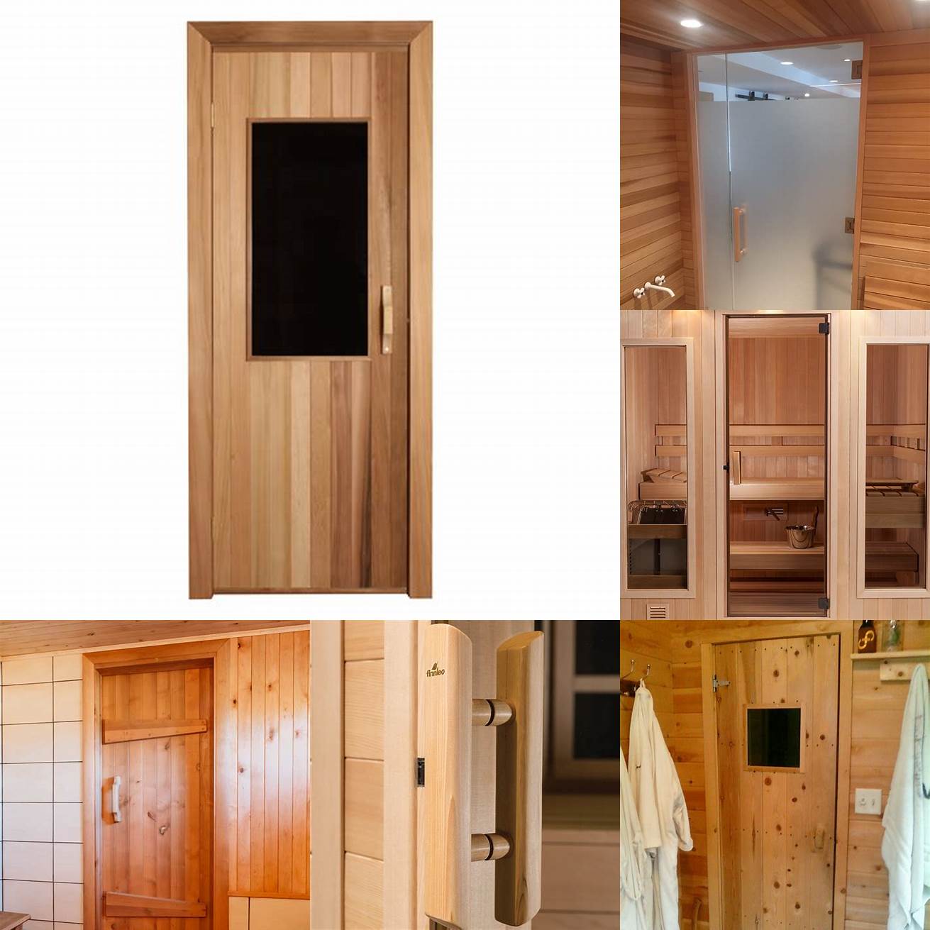 Teak Sauna Doors