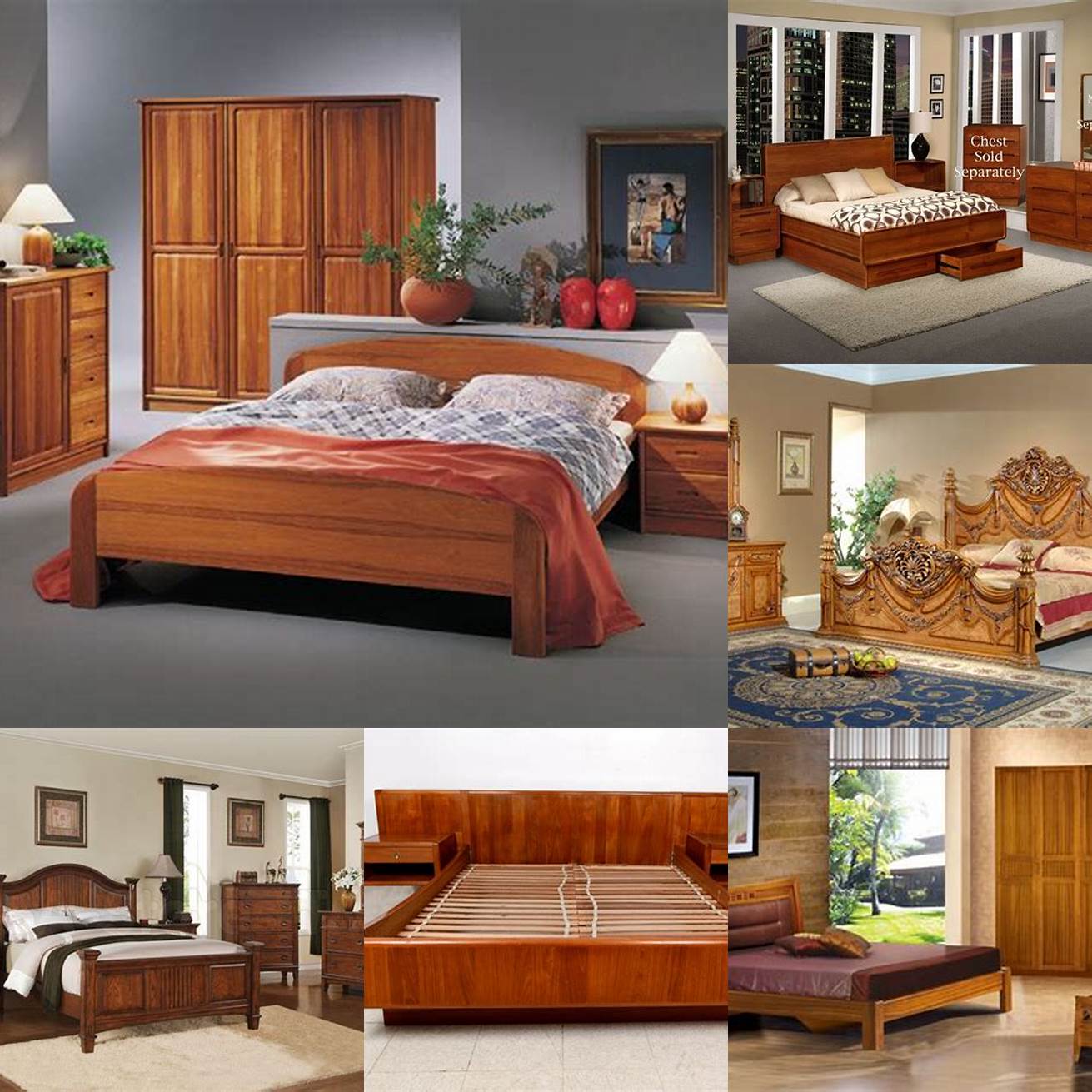 Teak Wood Bedroom Set