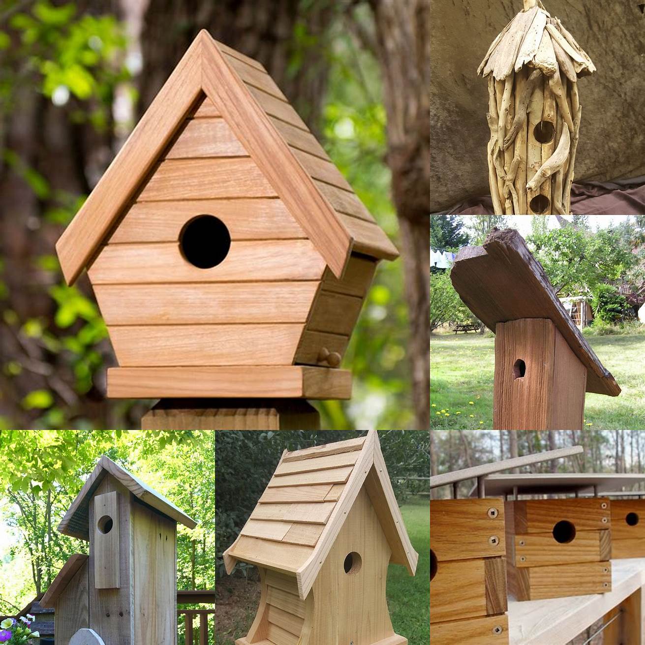 Teak Wood Birdhouses