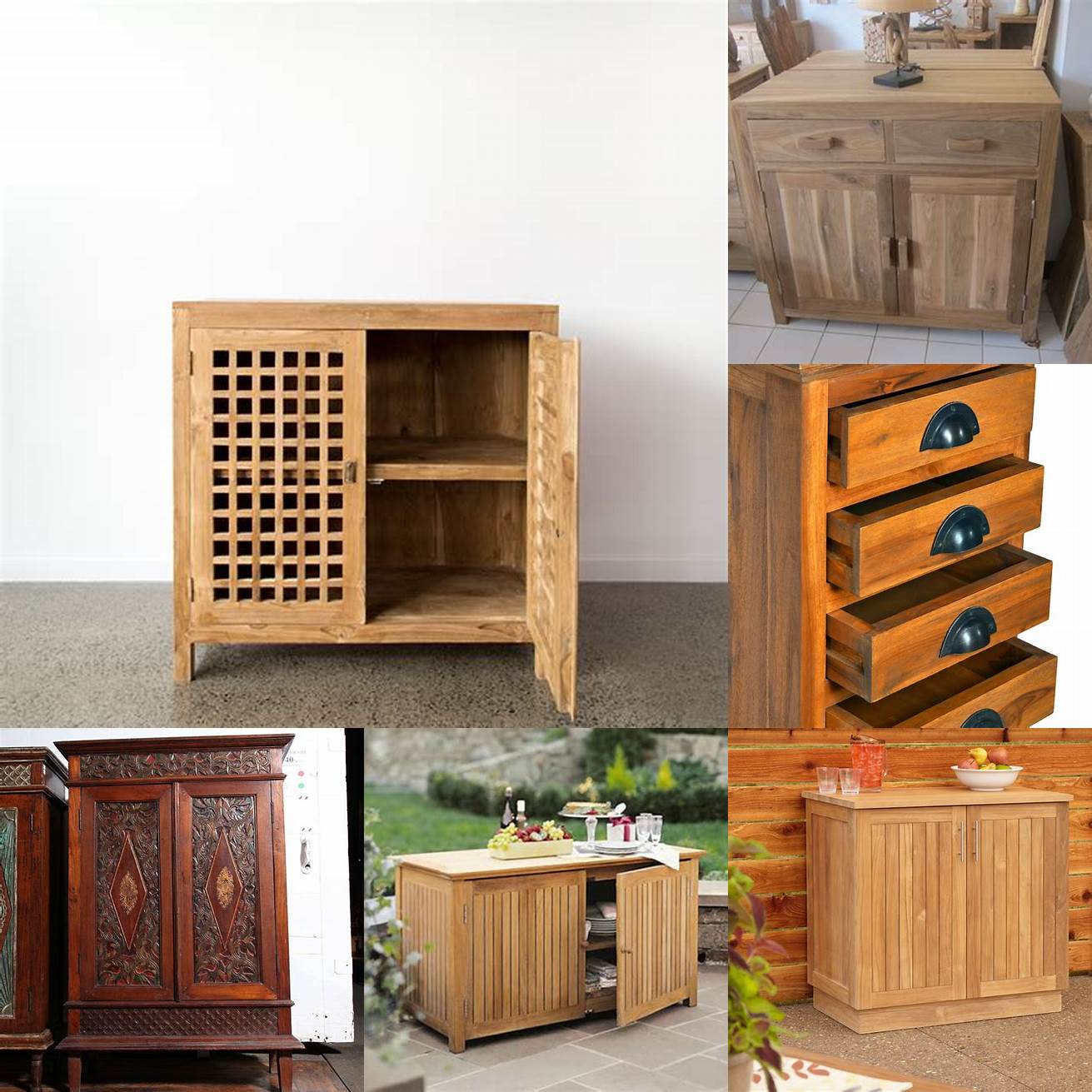 Teak Wood Cabinets