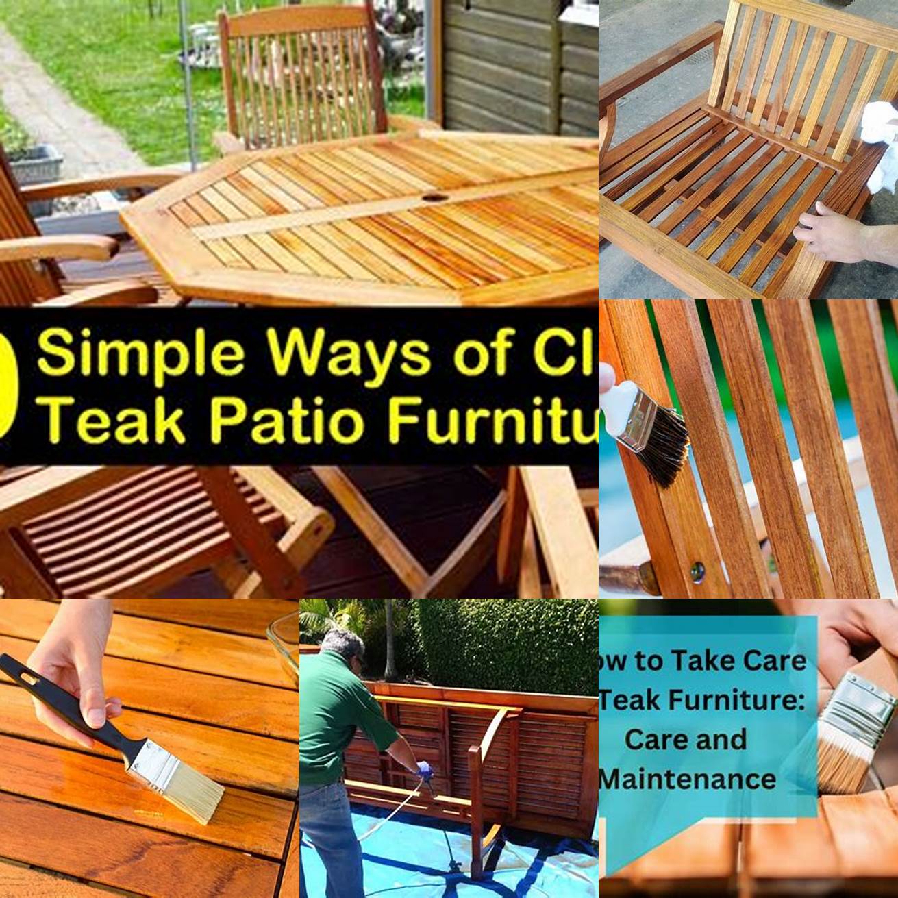 Teak Wood Furniture Maintenance