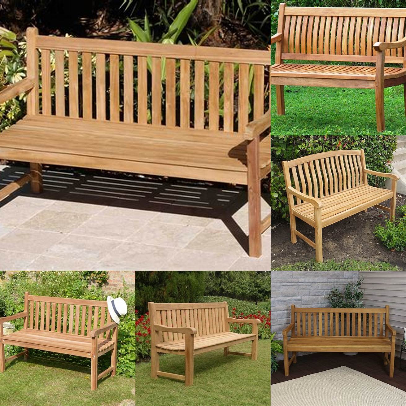 Teak Wood Garden Bench