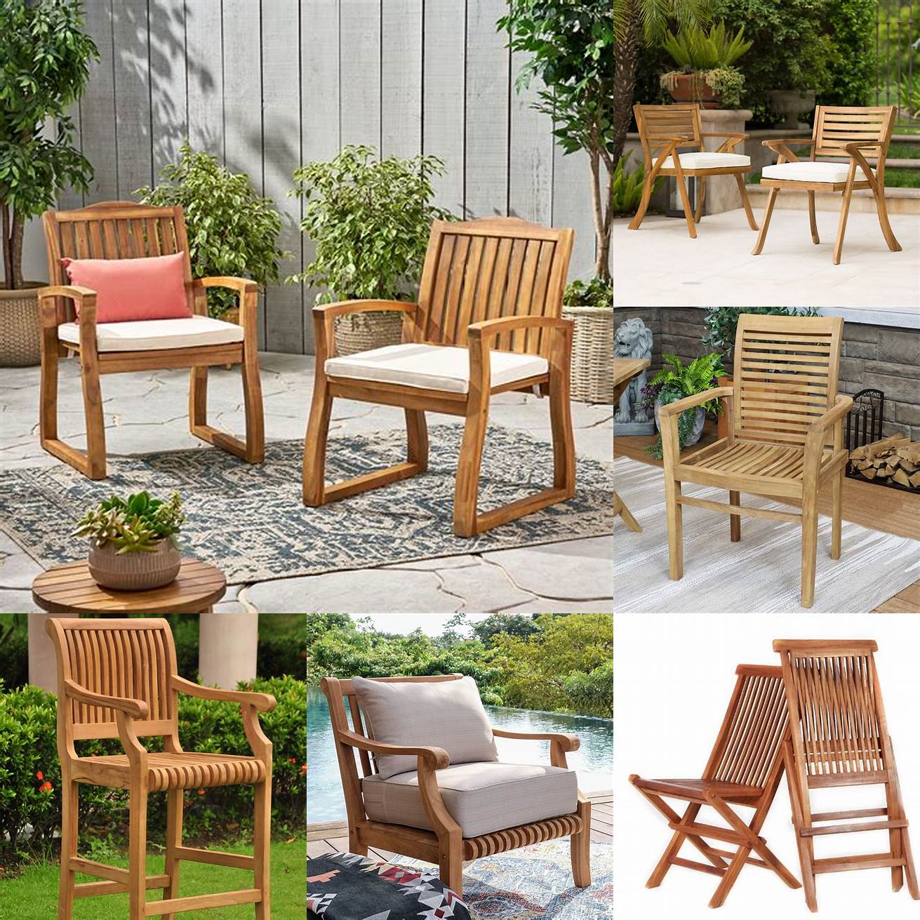 Teak Wood Garden Chair