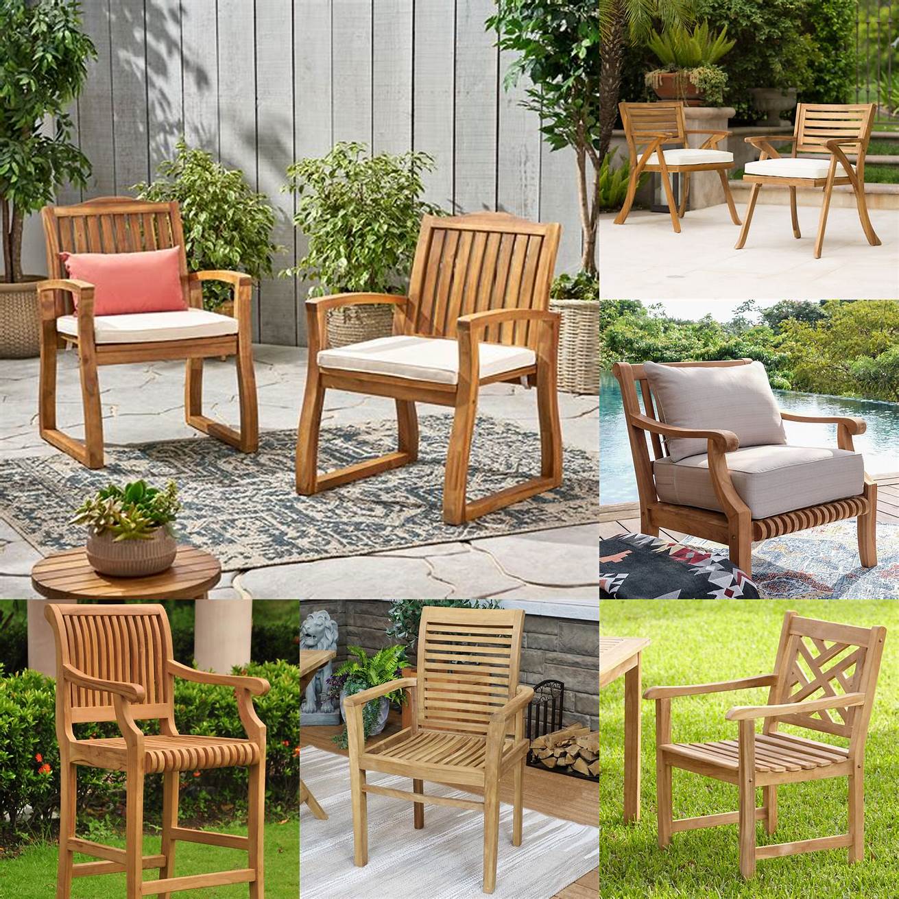 Teak Wood Outdoor Chair