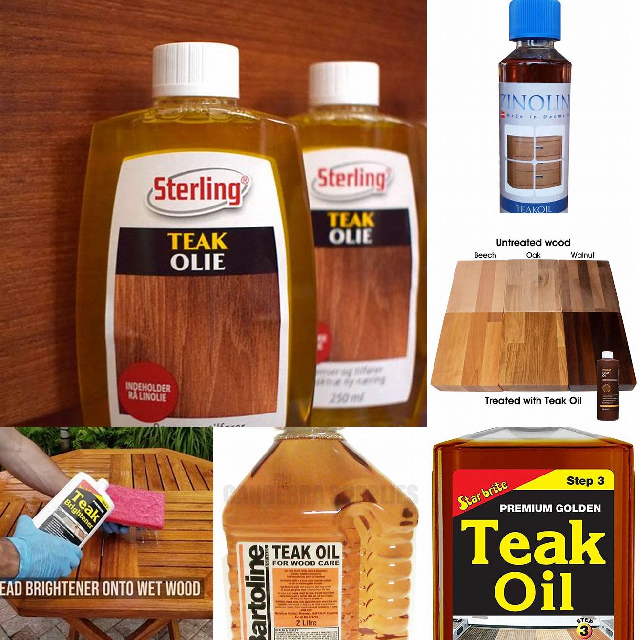 Teak furniture oil