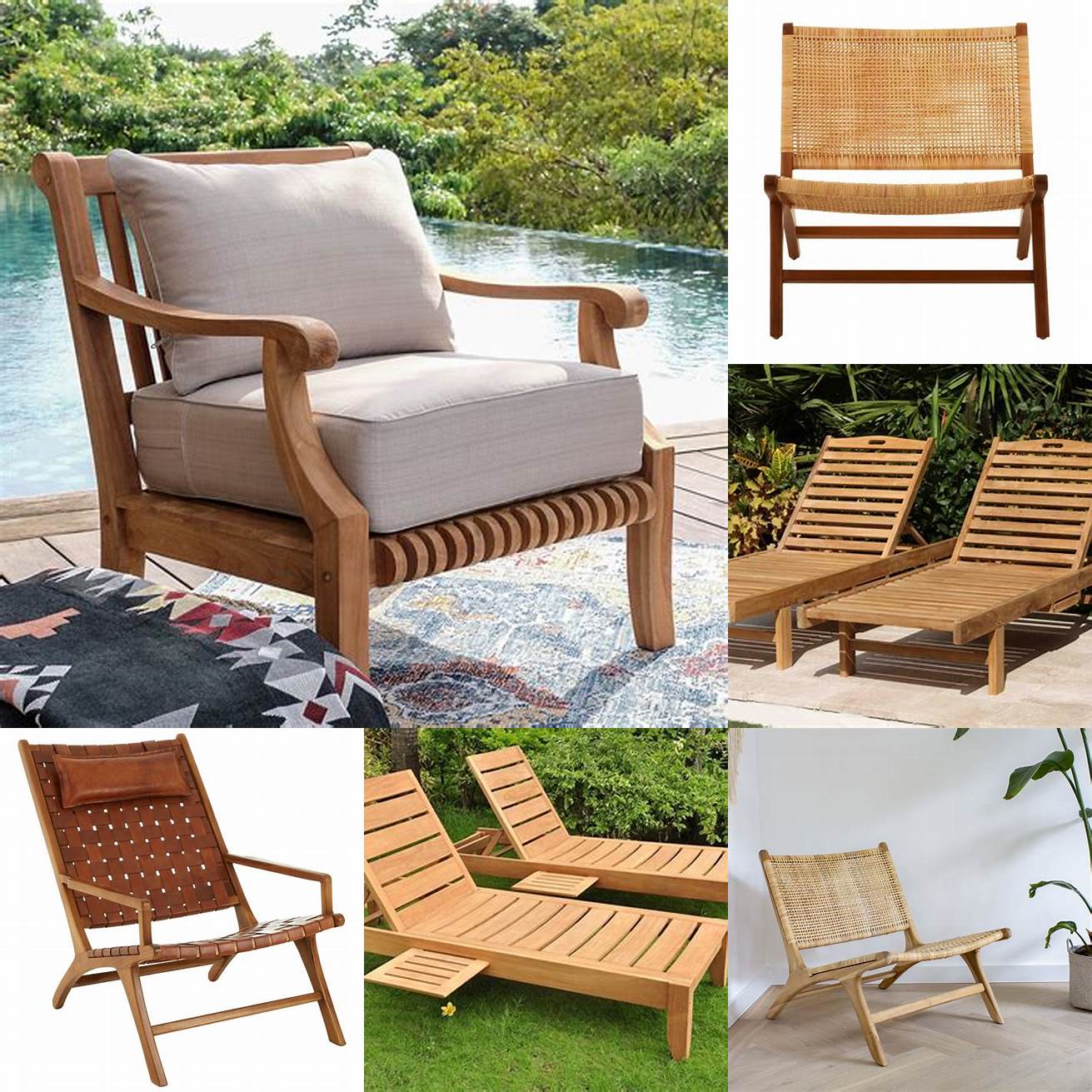 Teakwood Lounge Chairs