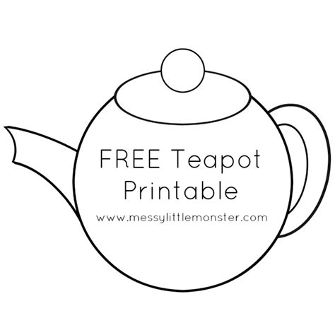 Teapot Template To Print