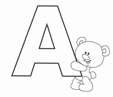Teddy Bear Letter Template