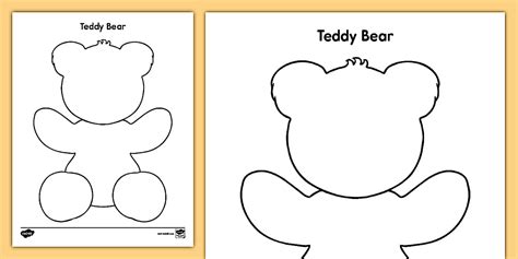 Teddy Bear Template To Print