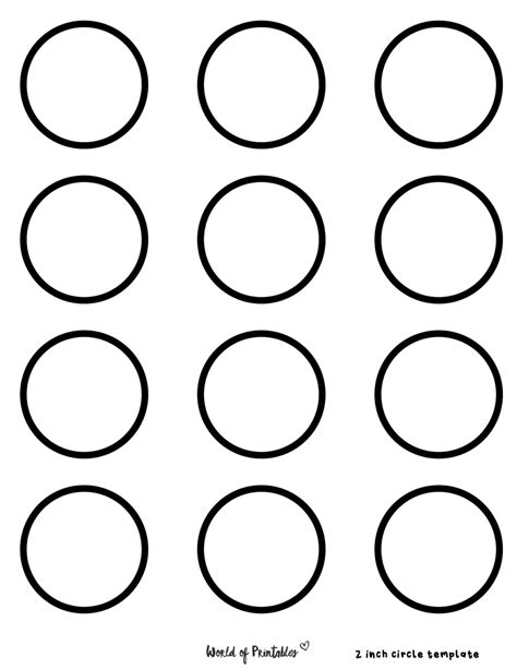 Template Circles Printable