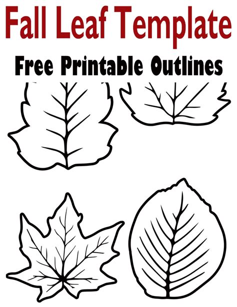 Template Fall Leaves