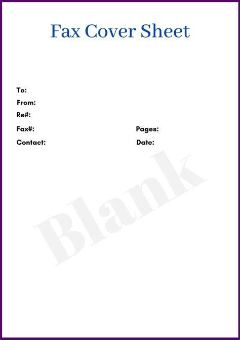 Template Fax Cover Sheet Microsoft Word