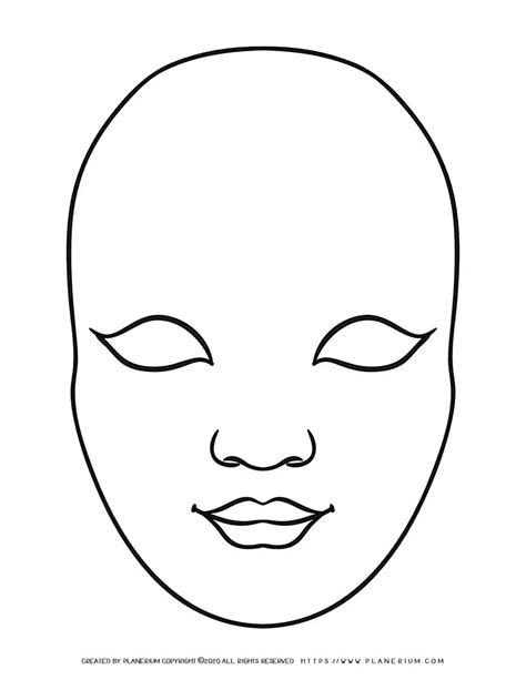 Template For A Face Mask