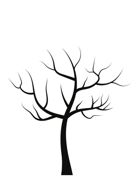 Template For A Tree Without Leaves