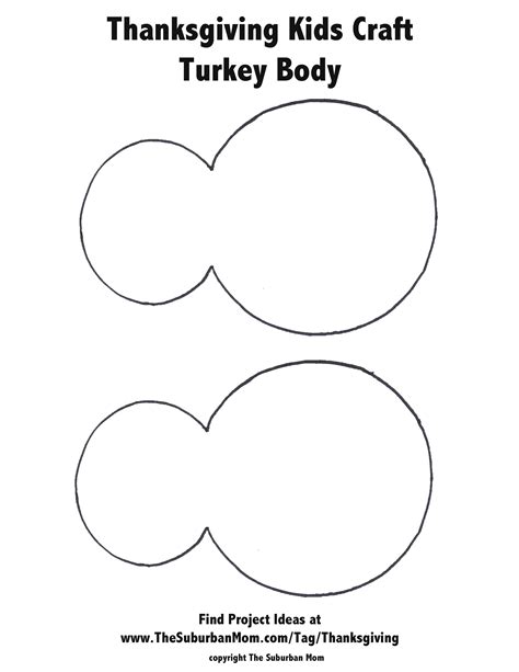 Template For A Turkey Body