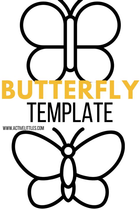 Template For Butterfly