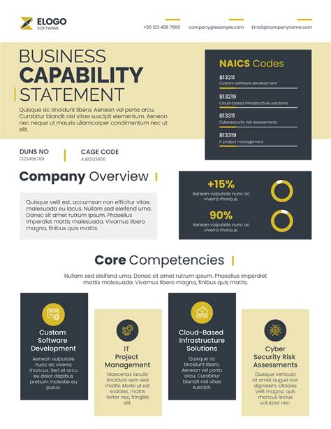 Template For Capability Statement