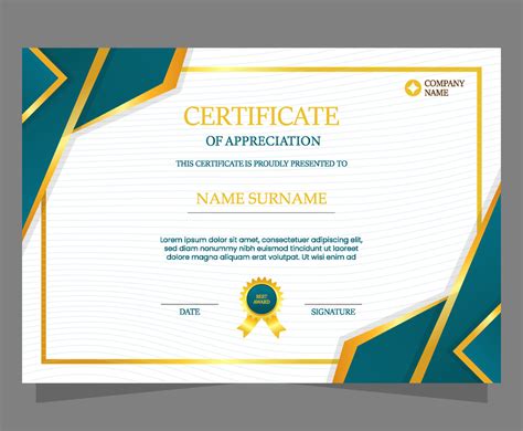 Template For Certificate