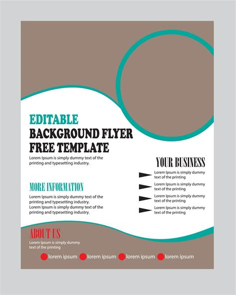 Template For Flyers