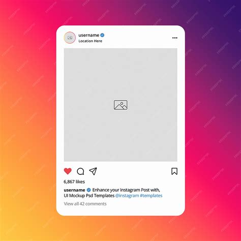 Template For Instagram Post